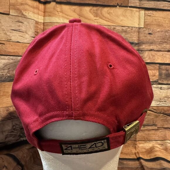 Arizona Wildcats Hat Cap Red Adjustable Strapback Script Logo Ahead EST 1885 - Picture 3 of 7